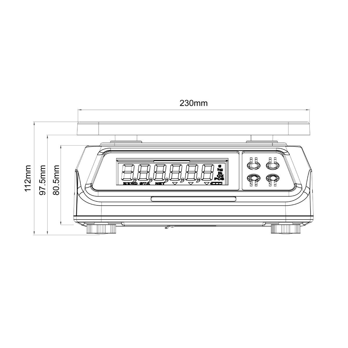 Gastro váha LILA SCALE LSW-D15 – Obrázok 3