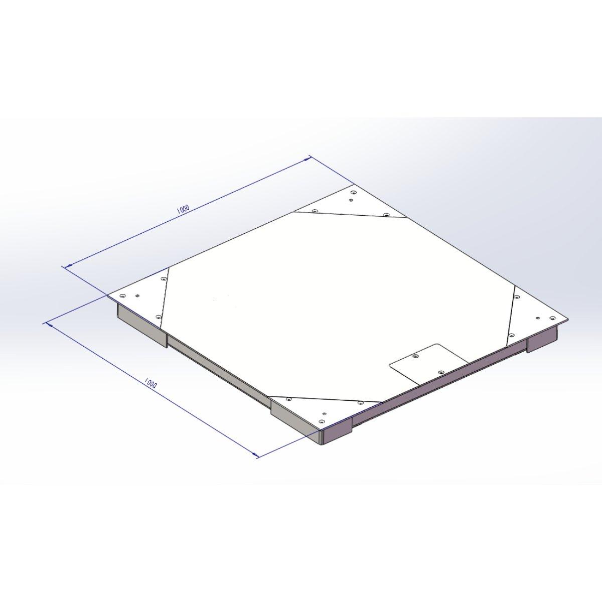 Plošinová váha Lila scale PRO do 3000 kg – 100×100 cm – Obrázok 6